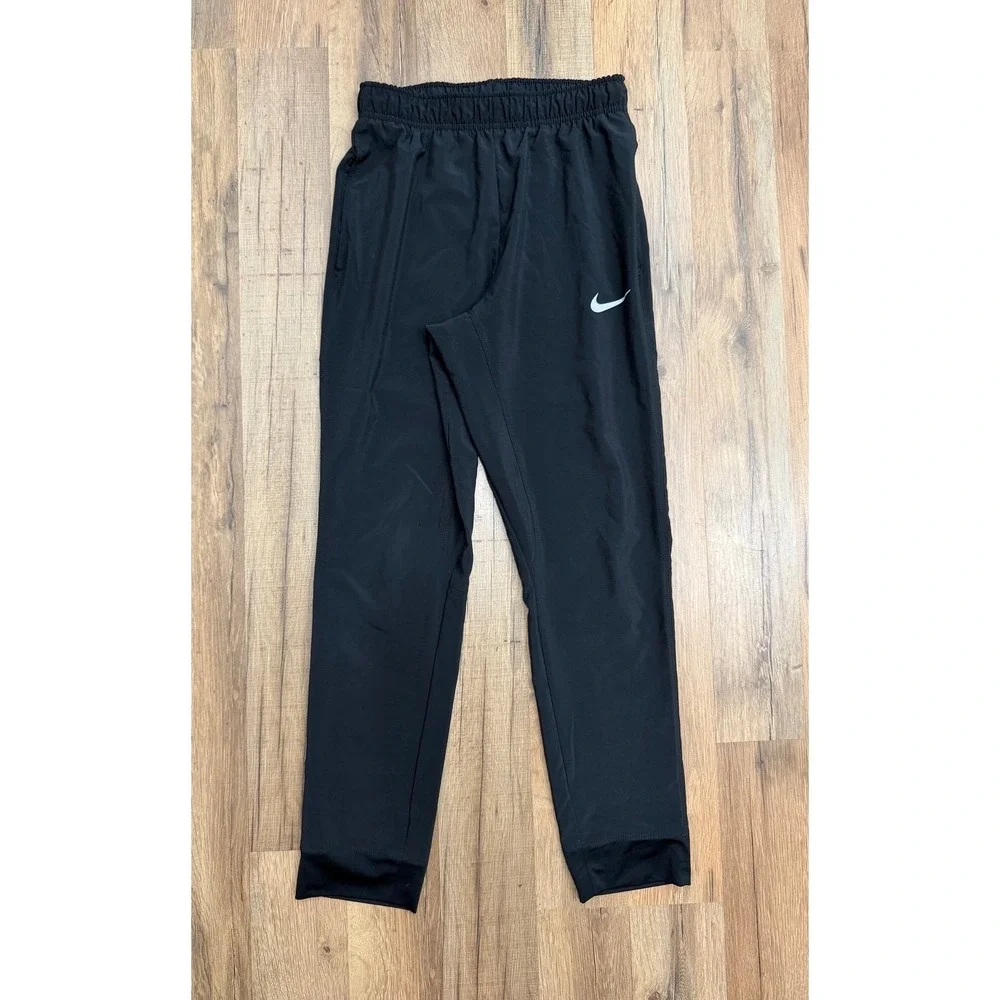 Nike Dri-FIT Youth Medium Black Athletic Training Running Pants Tapered